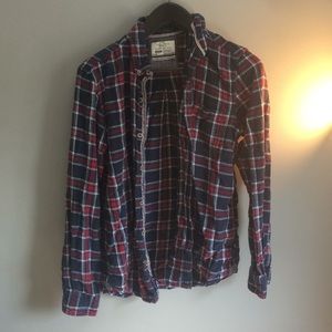 Button down plaid shirt